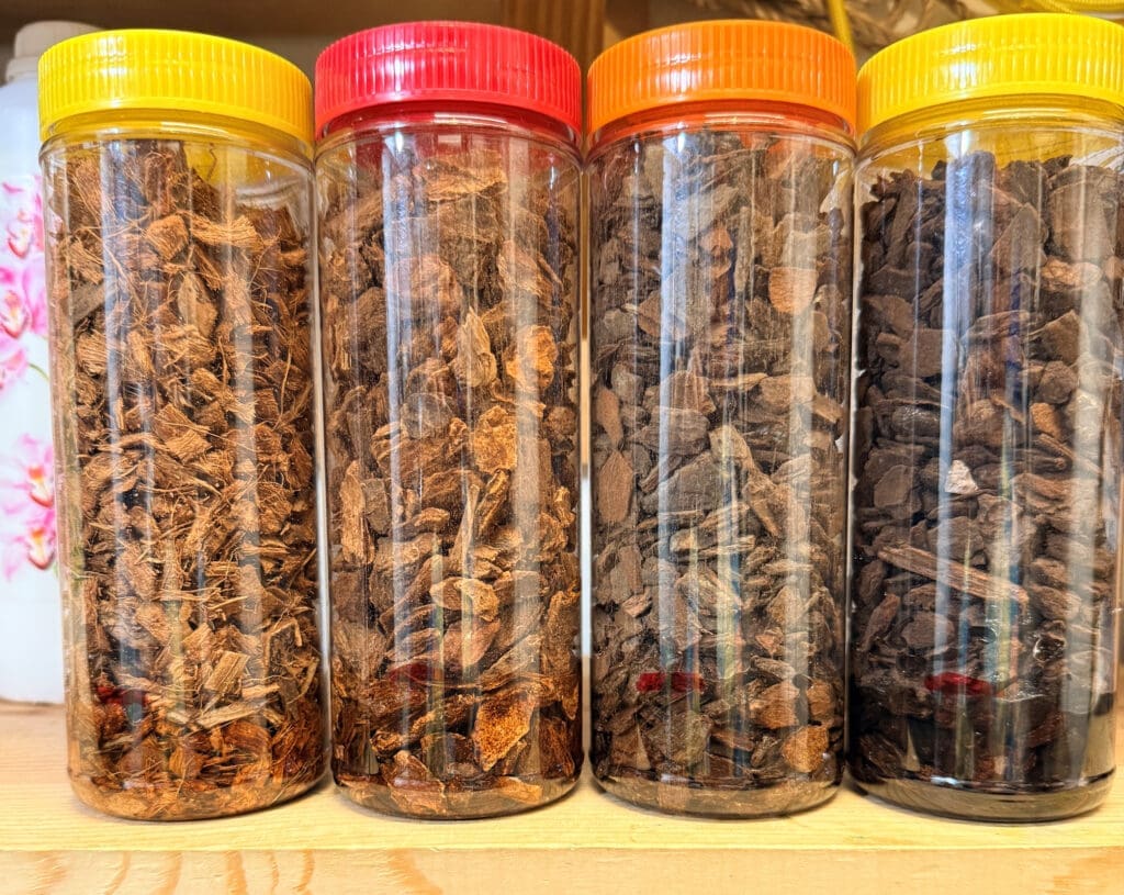 Left-to-right: CHC, fir, Kiwi, Orchiata